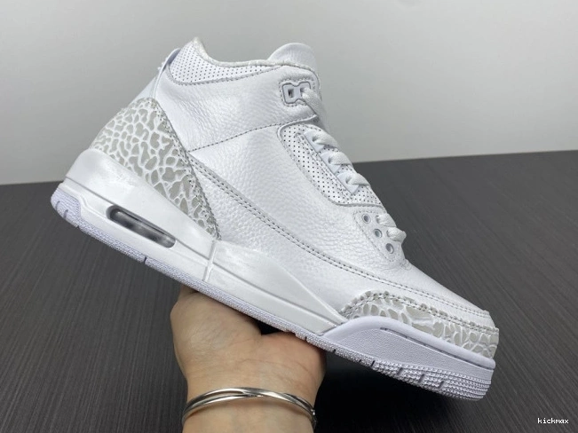 Rep MAX PS Retro 'Triple White' Jordan 3 429487-111 Air 0701